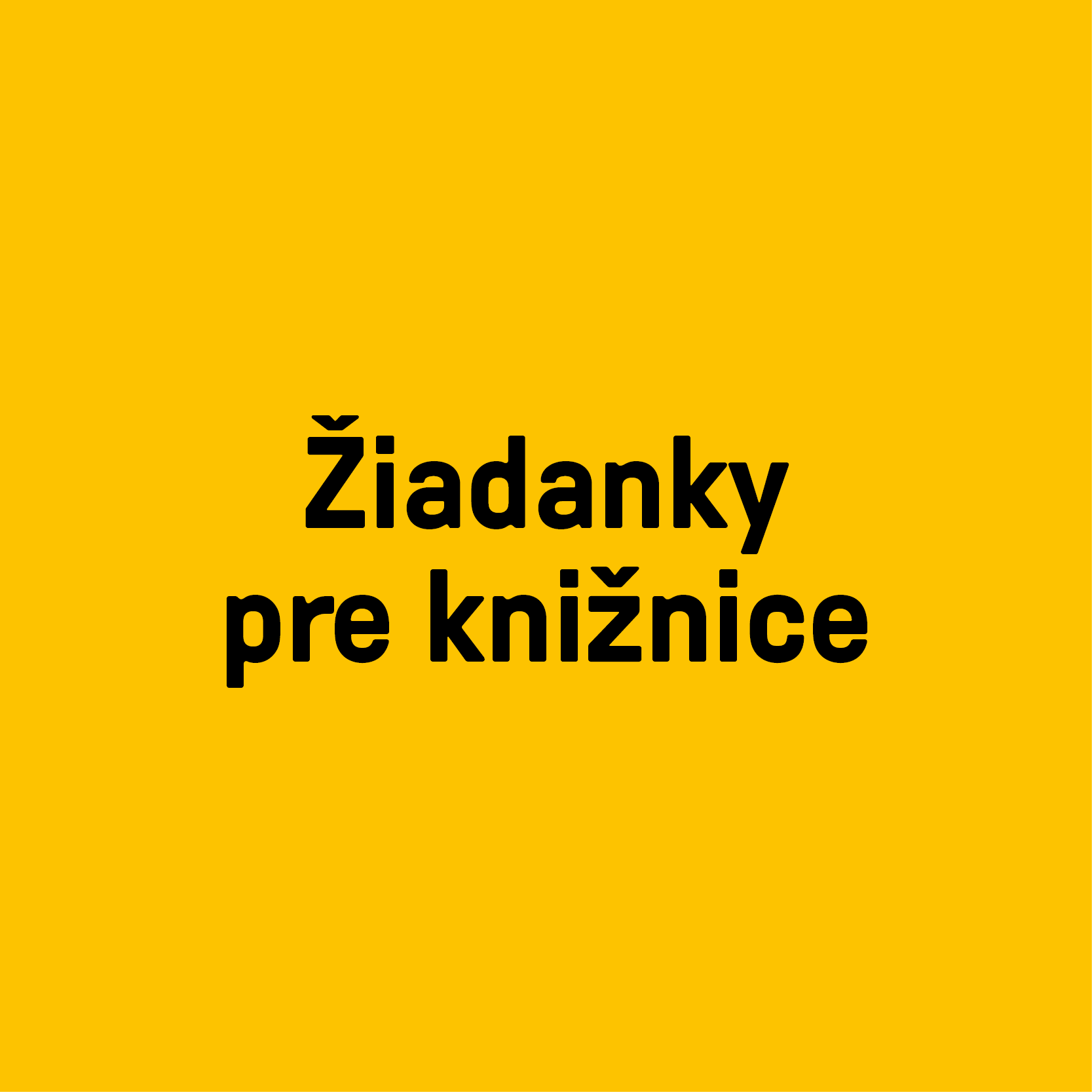 Žiadanky pre knižnice