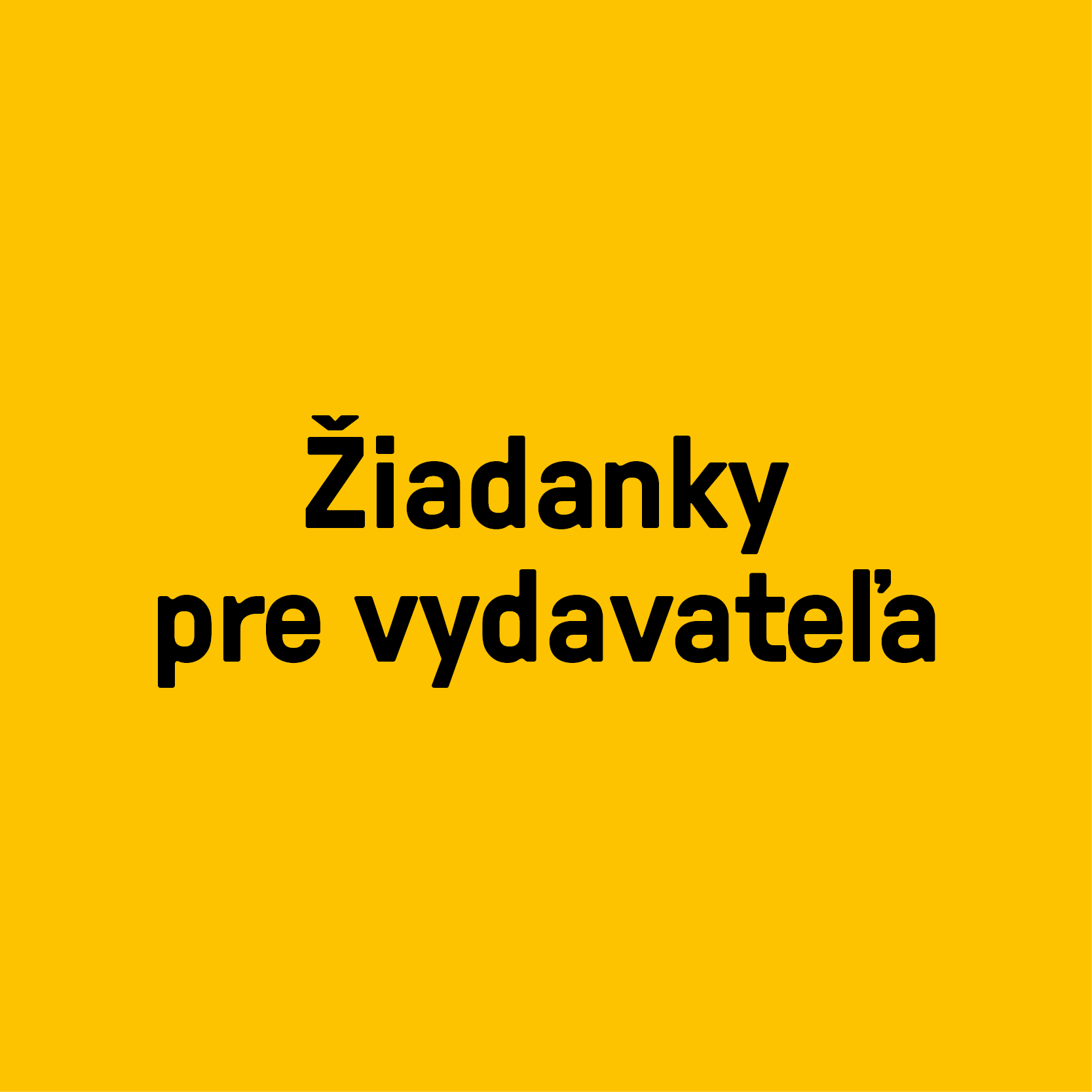 Žiadanky pre vydavateľa